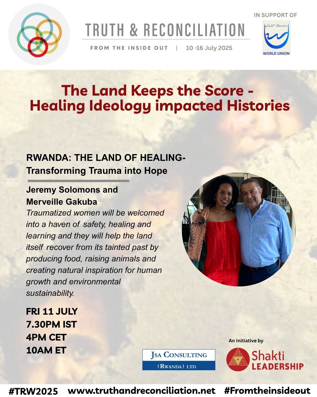 RWANDA: THE LAND OF HEALING-Transforming Trauma into Hope with Jeremy Solomons and Merveille Gakuba